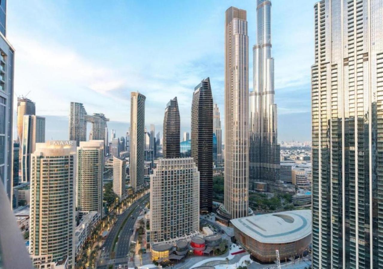 High-Floor 2 Bedroom Premium Apt And Burj Khalifa Views By Vibel Дубай Экстерьер фото