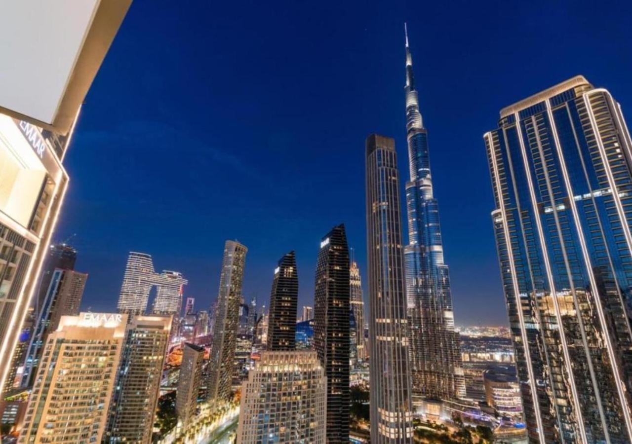 High-Floor 2 Bedroom Premium Apt And Burj Khalifa Views By Vibel Дубай Экстерьер фото