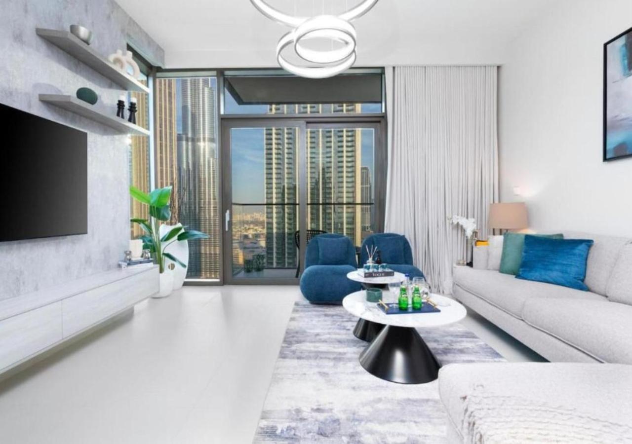 High-Floor 2 Bedroom Premium Apt And Burj Khalifa Views By Vibel Дубай Экстерьер фото
