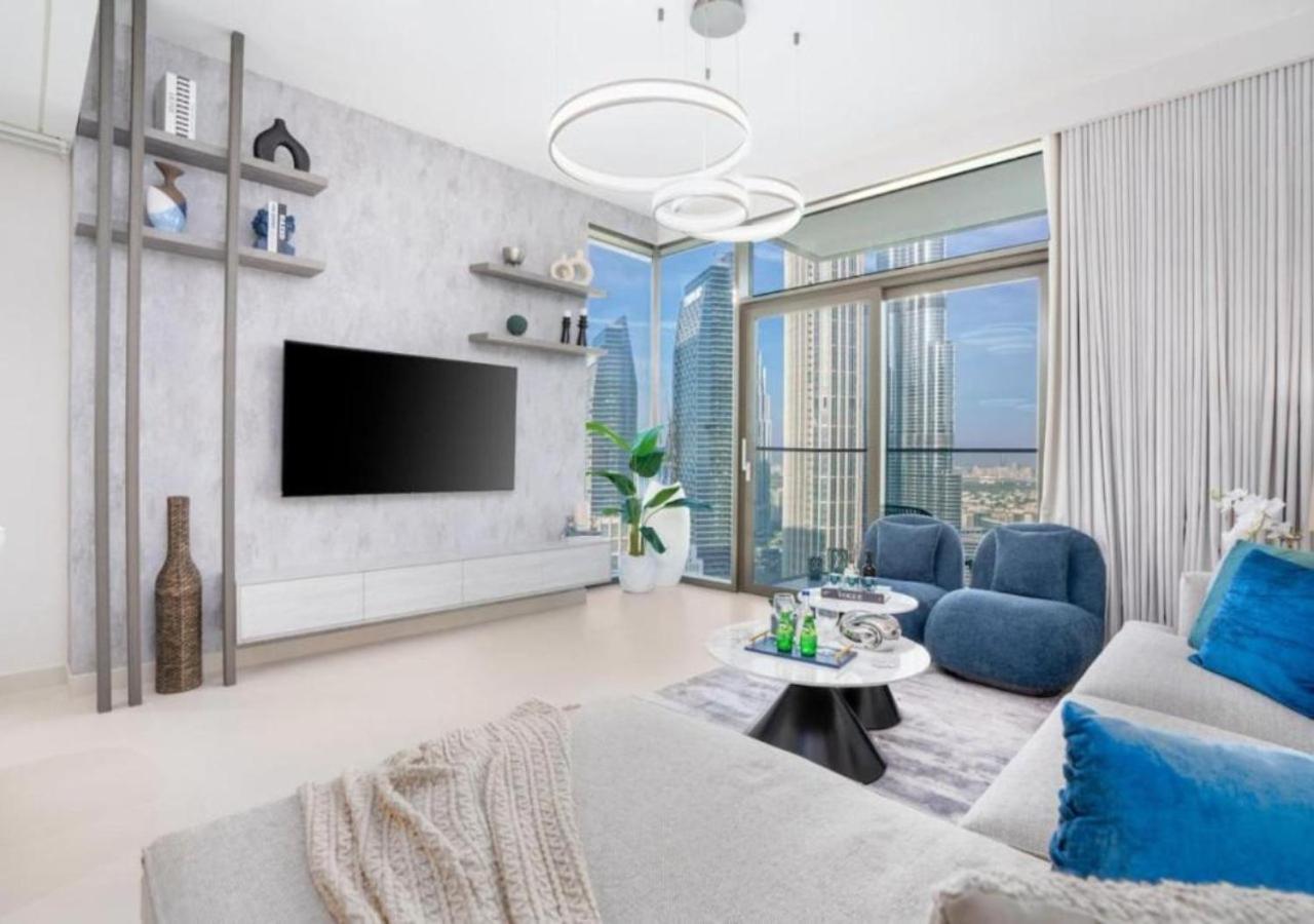 High-Floor 2 Bedroom Premium Apt And Burj Khalifa Views By Vibel Дубай Экстерьер фото