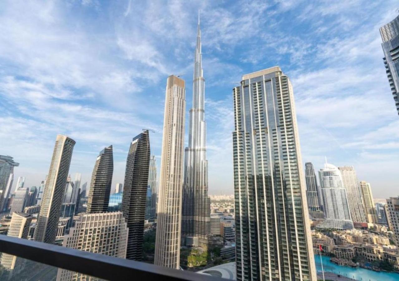 High-Floor 2 Bedroom Premium Apt And Burj Khalifa Views By Vibel Дубай Экстерьер фото